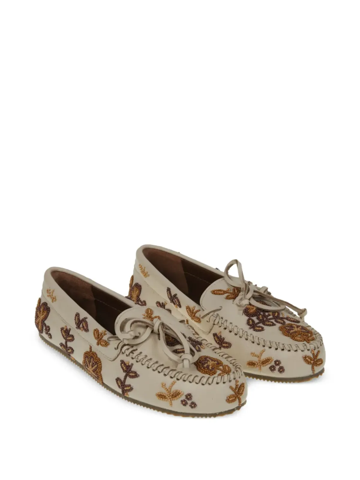 DE SIENA SHOES ビーズ付きモカシンローファー - 画像3