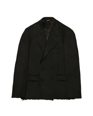 Paura Cassel 裾のほつれが特徴のダブルブレストブレザー - サムネイル1