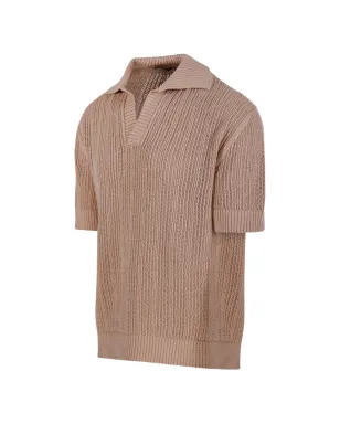 Altea Vネック半袖ニットシャツ - サムネイル3