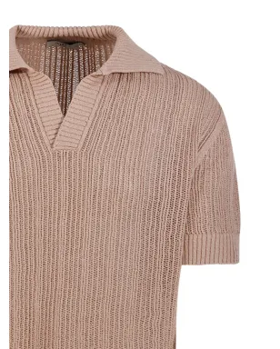 Altea Vネック半袖ニットシャツ - サムネイル4