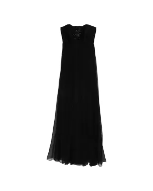 M.Marquise INESエンベリッシュドストラップレスマキシドレス - サムネイル1