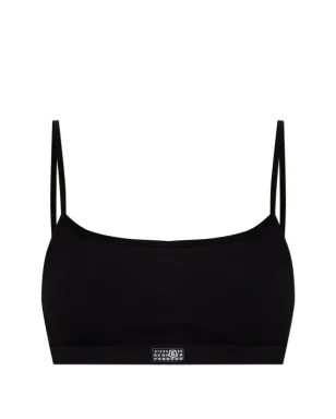 MM6 Maison Margiela ナンバーモチーフ ブラ - ブラック - サムネイル1