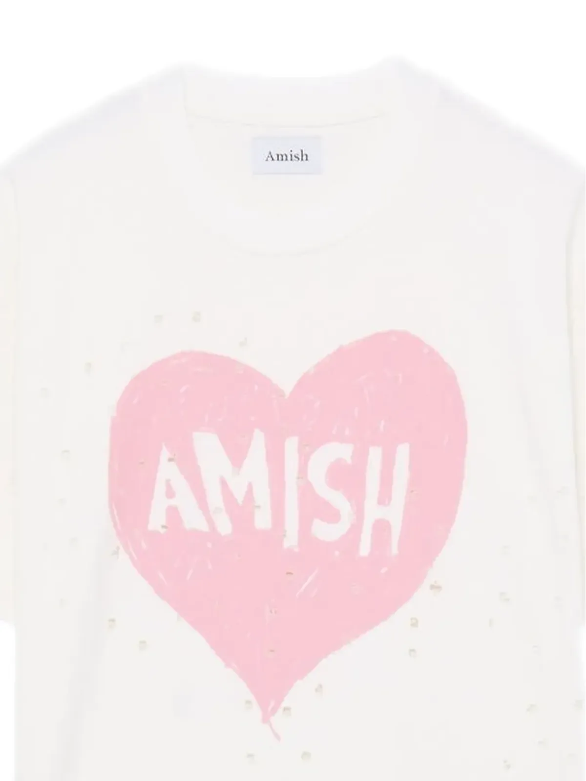 AMISH ハートプリントTシャツ - 画像2