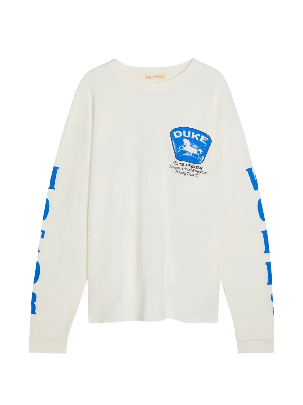 DUKE & DEXTER ワッフルプリントTシャツ - White - 画像1