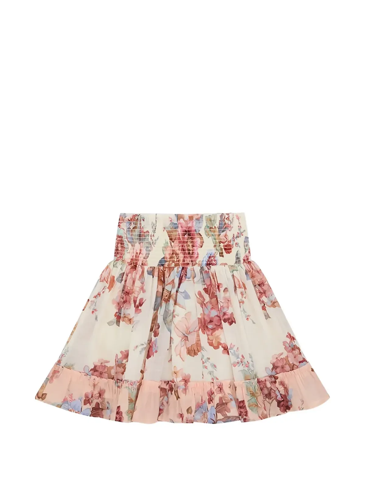 ZIMMERMANN Kids シャーリング花柄スカート - 画像2