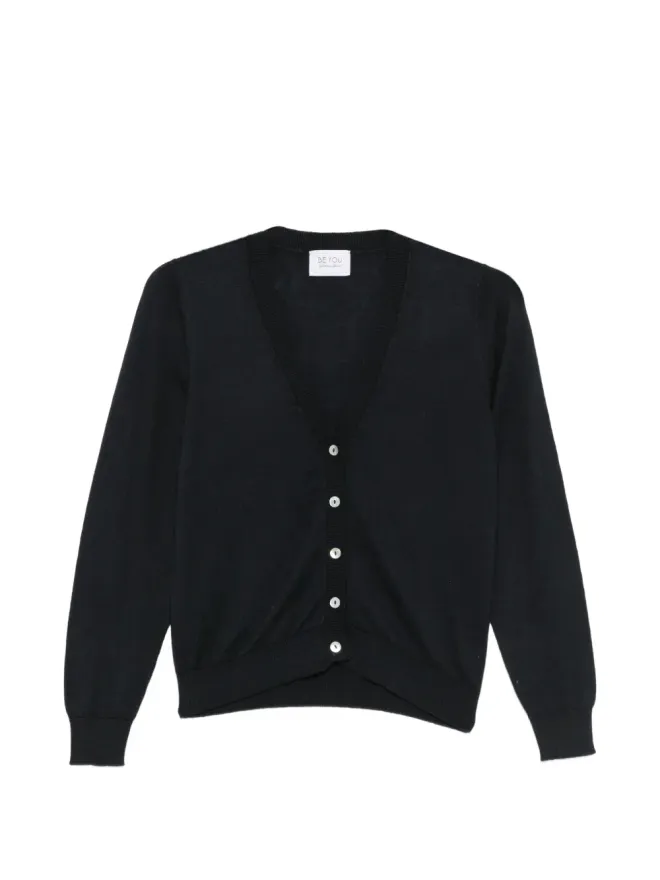 BeYou BeYou V-neck buttoned cardigan - Blackの商品画像