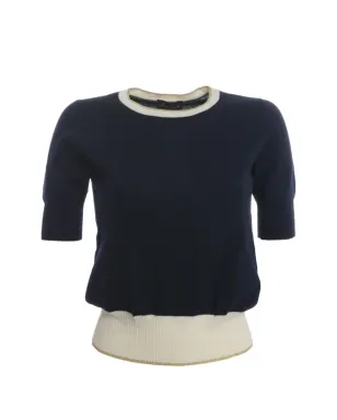 Luisa Spagnoli Vintage 半袖クルーネックセーター - サムネイル1