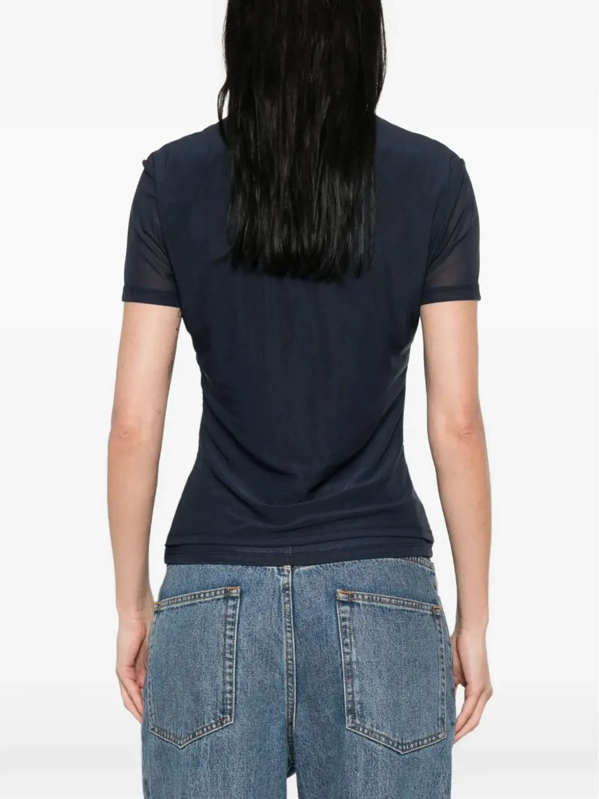 Blugirl クリスタル装飾のTシャツ - 画像4