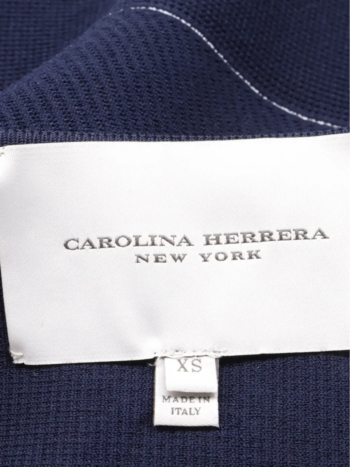 Carolina Herrera Vintage ストライプジップカーディガン - ブルー - 画像4
