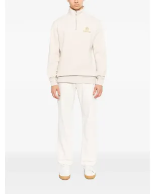 Cavendish ジップアップ ロゴスウェットシャツ ベージュ - サムネイル2