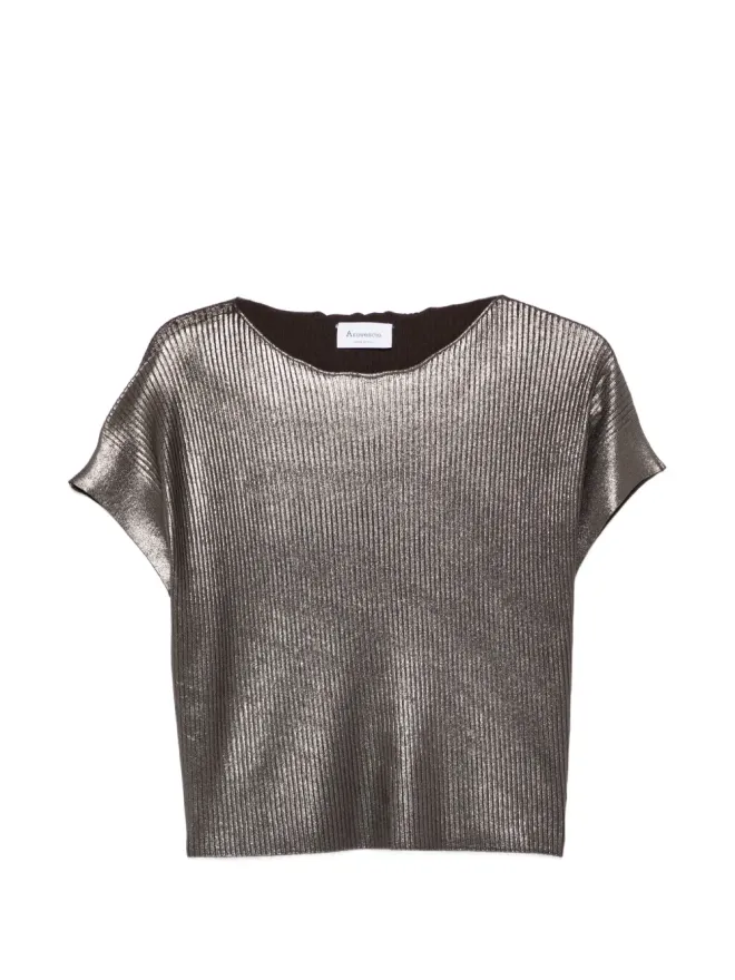 AROVESCIO AROVESCIO リブニットTシャツの商品画像