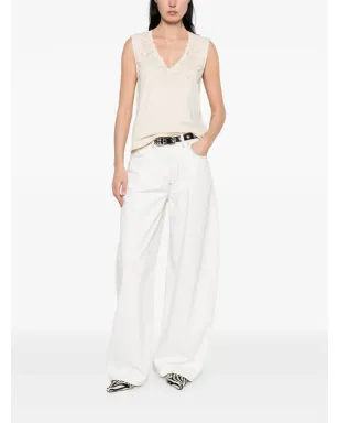 Blugirl Vネック刺繍タンクトップ - サムネイル2