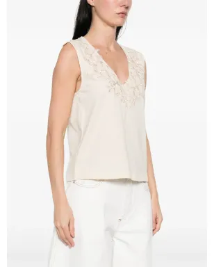 Blugirl Vネック刺繍タンクトップ - サムネイル3