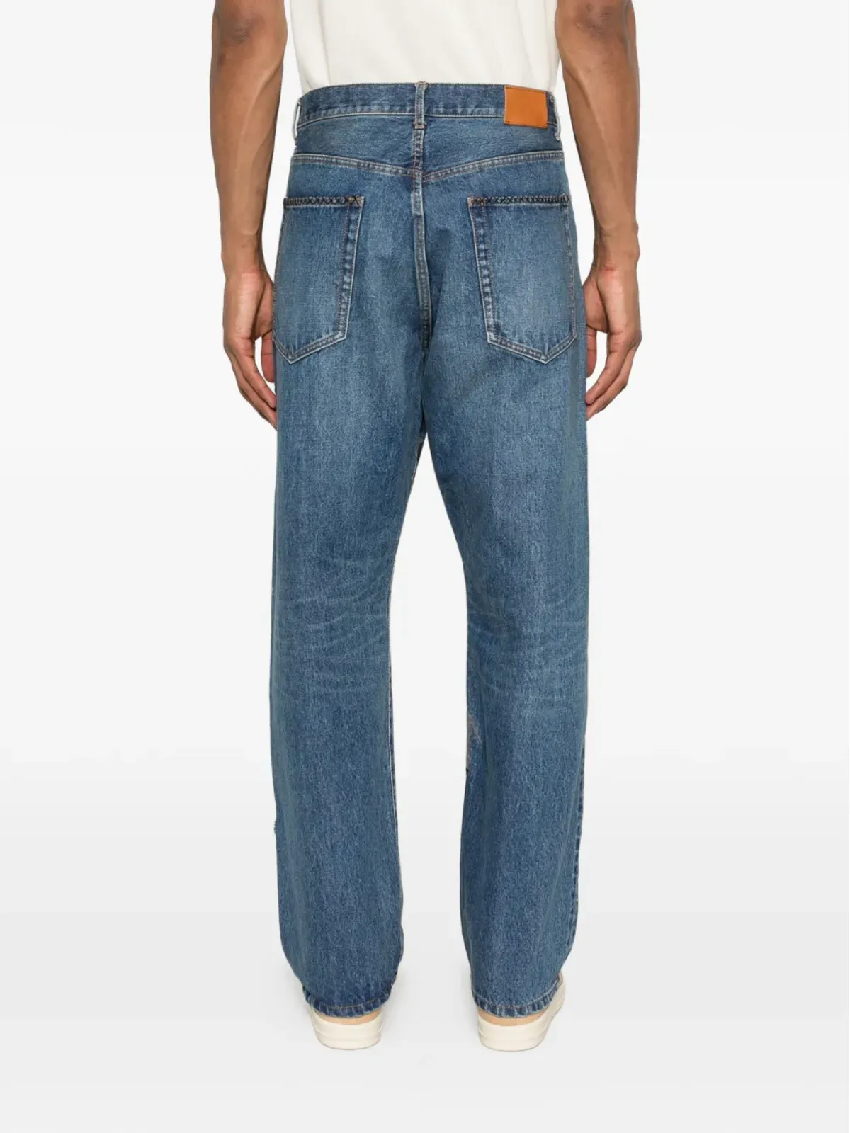 KHOKI K14 刺繍アップリケデニムジーンズ - 画像4