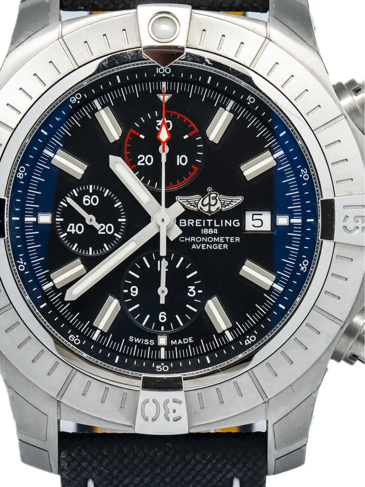 Breitling スーパーヴァンジャー ウォッチ ブラック - 画像2