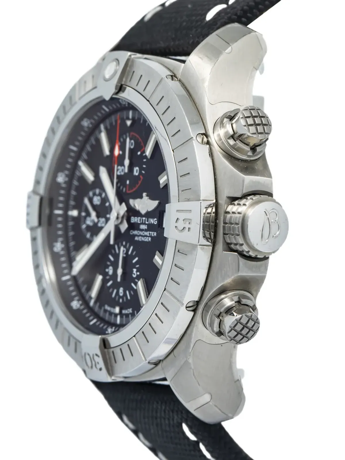 Breitling スーパーヴァンジャー ウォッチ ブラック - 画像4