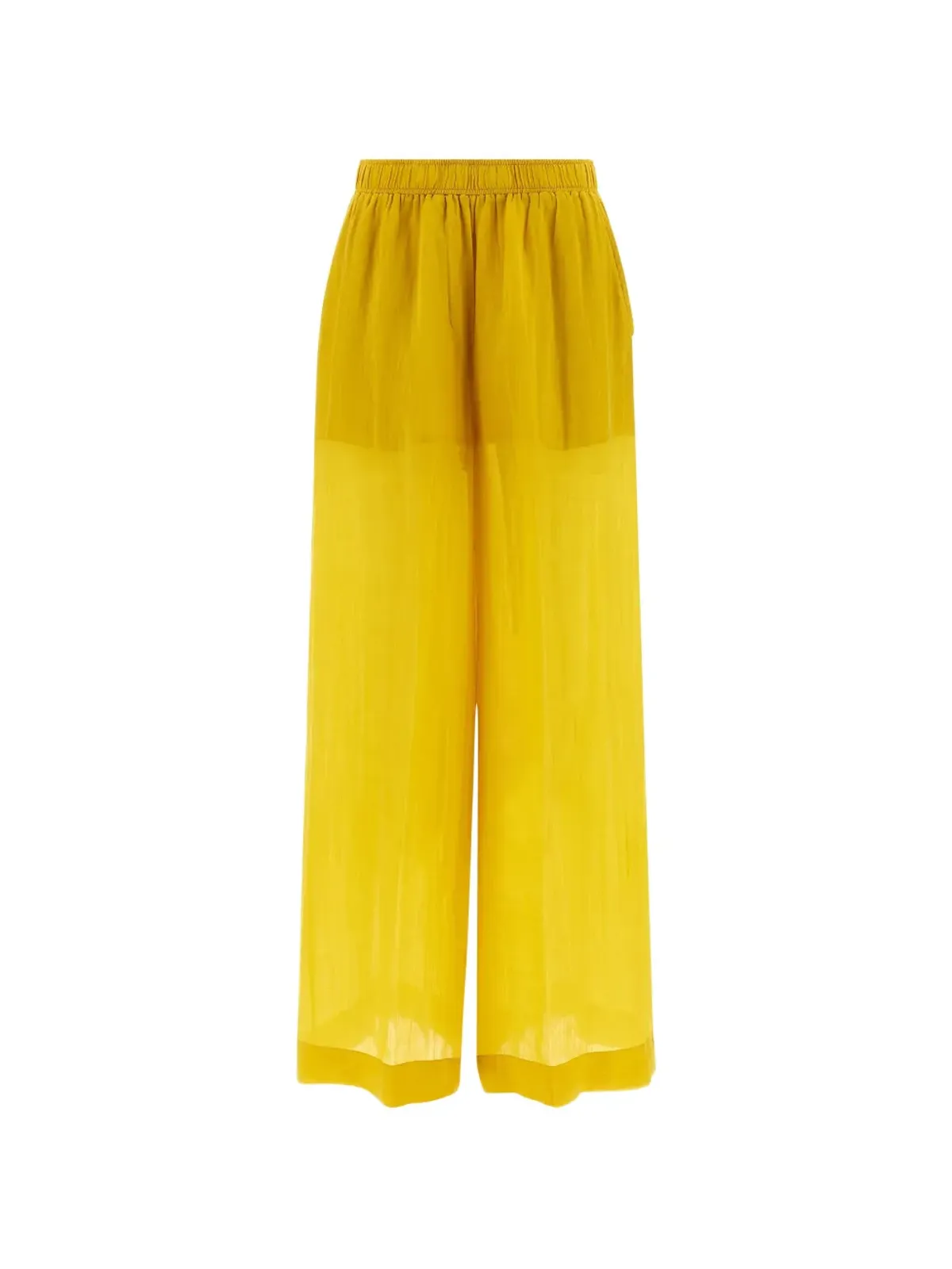 Nude エラスティックウェストのパラッツォパンツ - Yellow - 画像1
