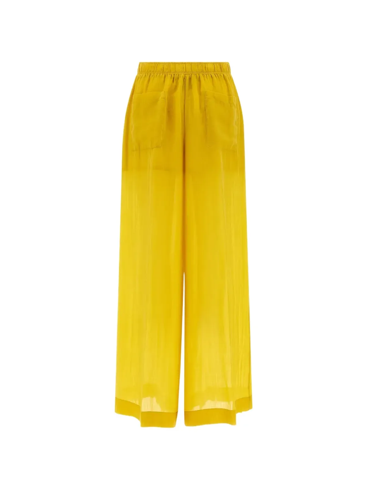 Nude エラスティックウェストのパラッツォパンツ - Yellow - 画像2