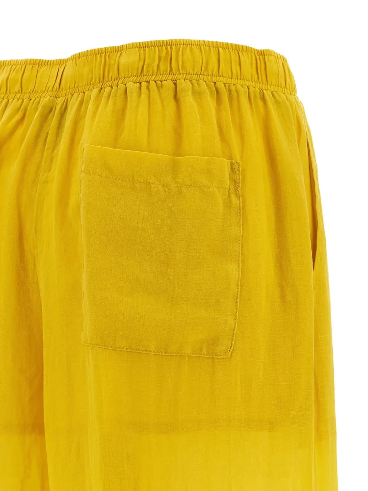 Nude エラスティックウェストのパラッツォパンツ - Yellow - 画像4