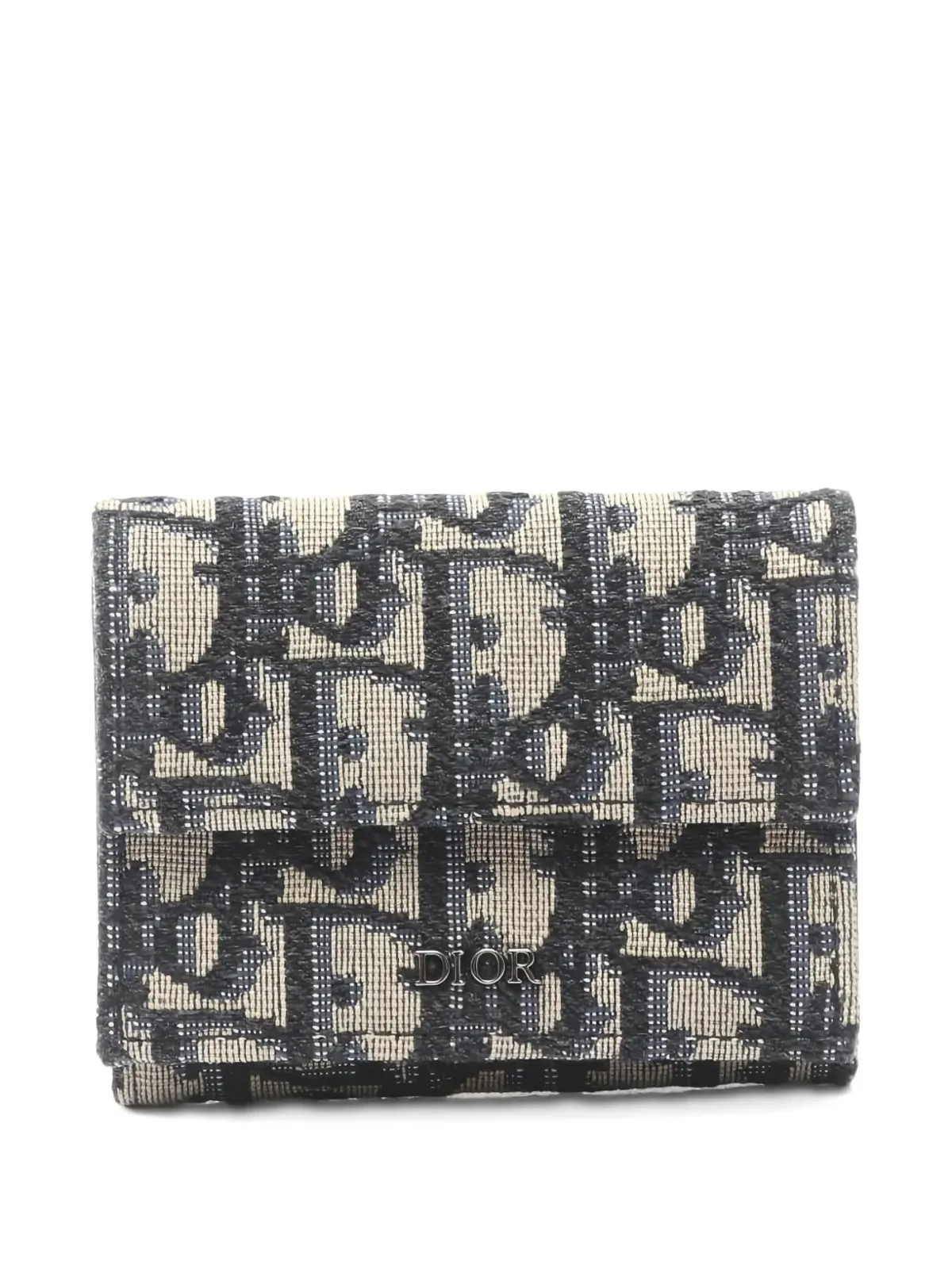 Christian Dior Pre-Owned 1910年代 ジャカード織り 三つ折り財布 - Neutrals - 画像1