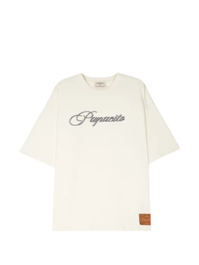 GARCIAS GARCIAS オフホワイト アップリケ Tシャツの商品画像
