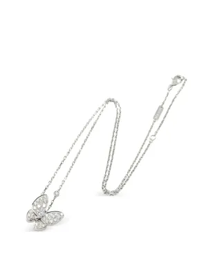 Van Cleef & Arpels Pre-Owned 蝶モチーフ ダイヤモンド ネックレス - サムネイル1