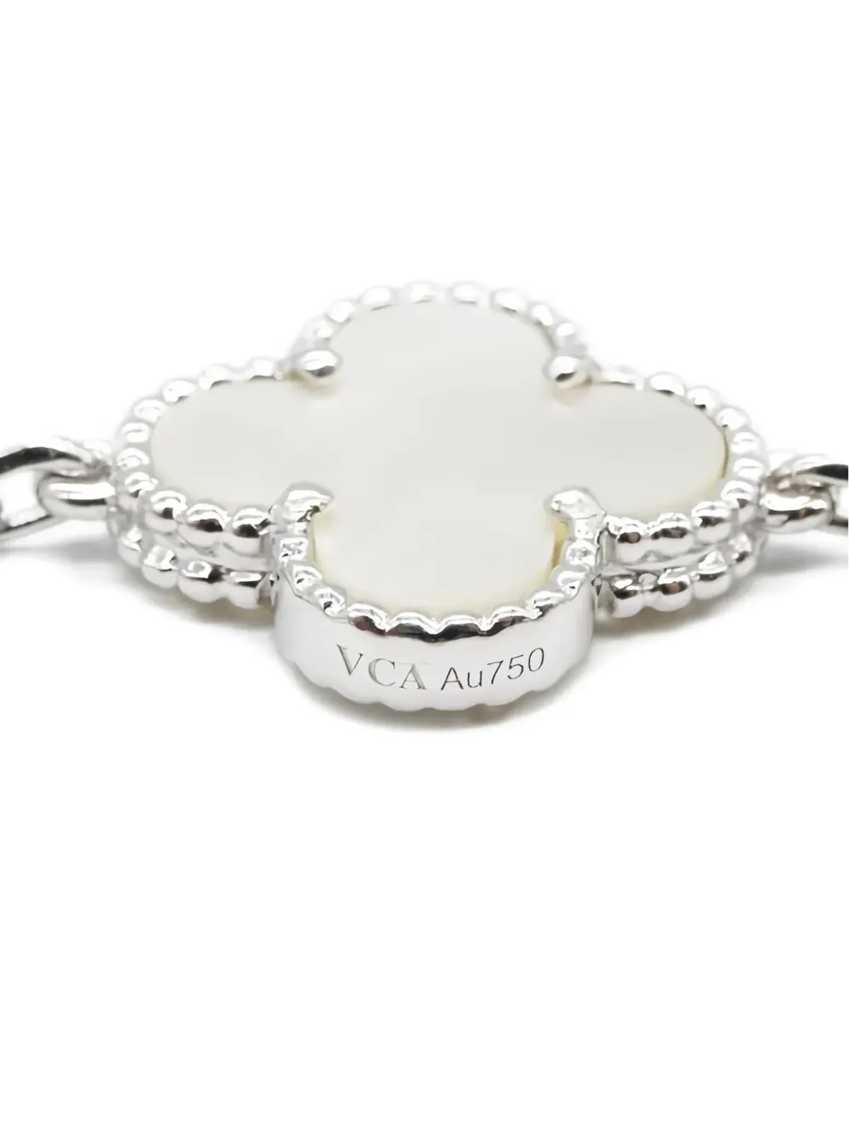 Van Cleef & Arpels ビンテージ 2010年代 マザーオブパール ネックレス - シルバー - 画像3