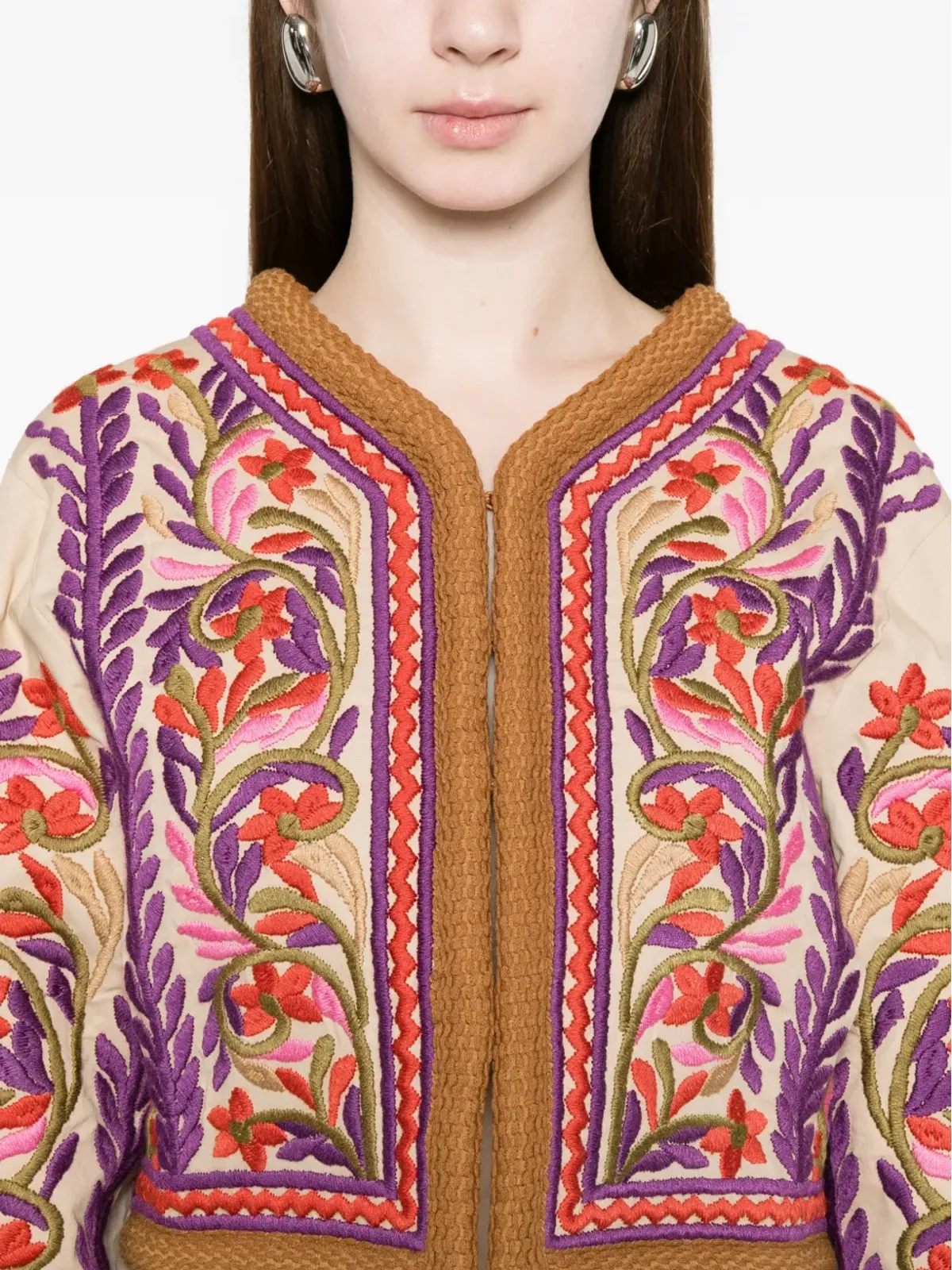 Antik Batik Suna刺繍ジャケット - 画像5