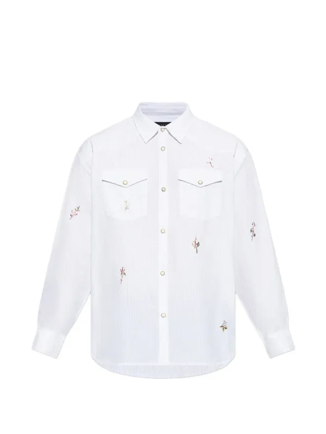 ALLSAINTS AllSaints Portman 花柄刺繍シャツの商品画像