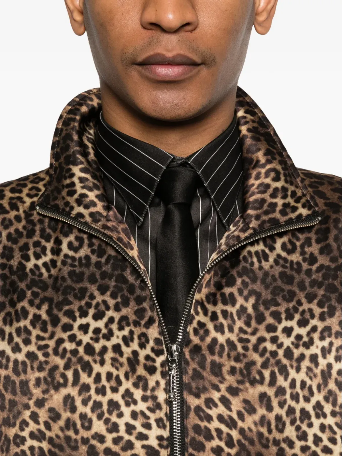 Ernest W. Baker アニマルプリント ジップファスナー付き ジャケット - 画像5