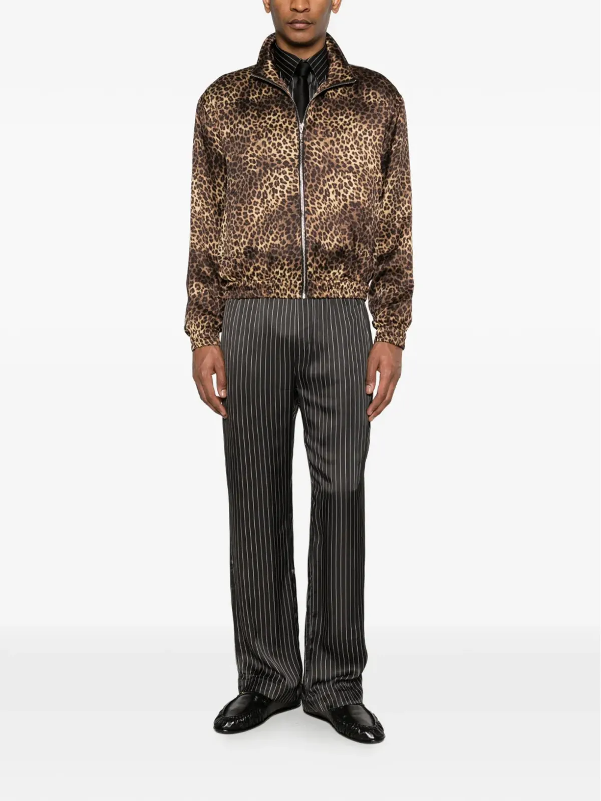 Ernest W. Baker アニマルプリント ジップファスナー付き ジャケット - 画像2