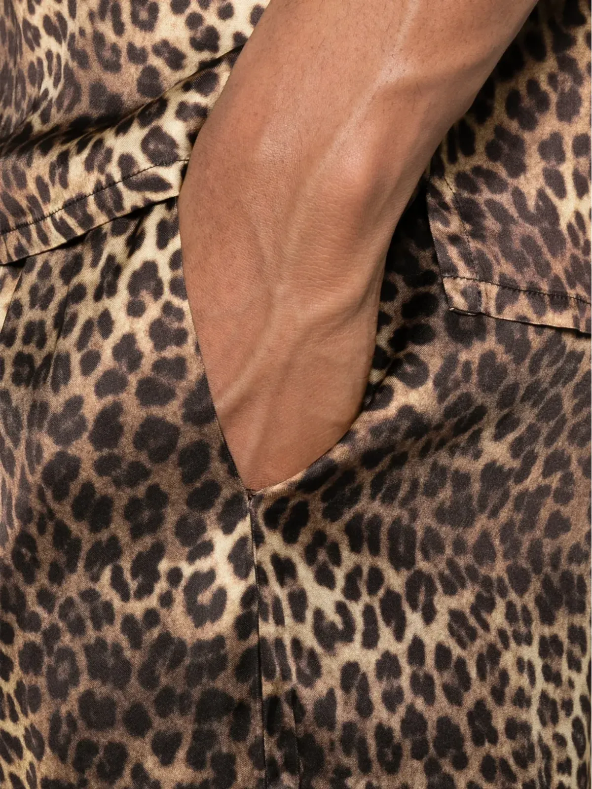 Ernest W. Baker 動物柄パンツ ブラウン - 画像5