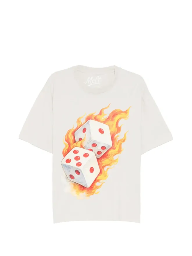 Melt Melt ダイスグラフィックTシャツの商品画像
