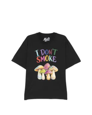 Melt マッシュルームプリントTシャツ ブラック - サムネイル1