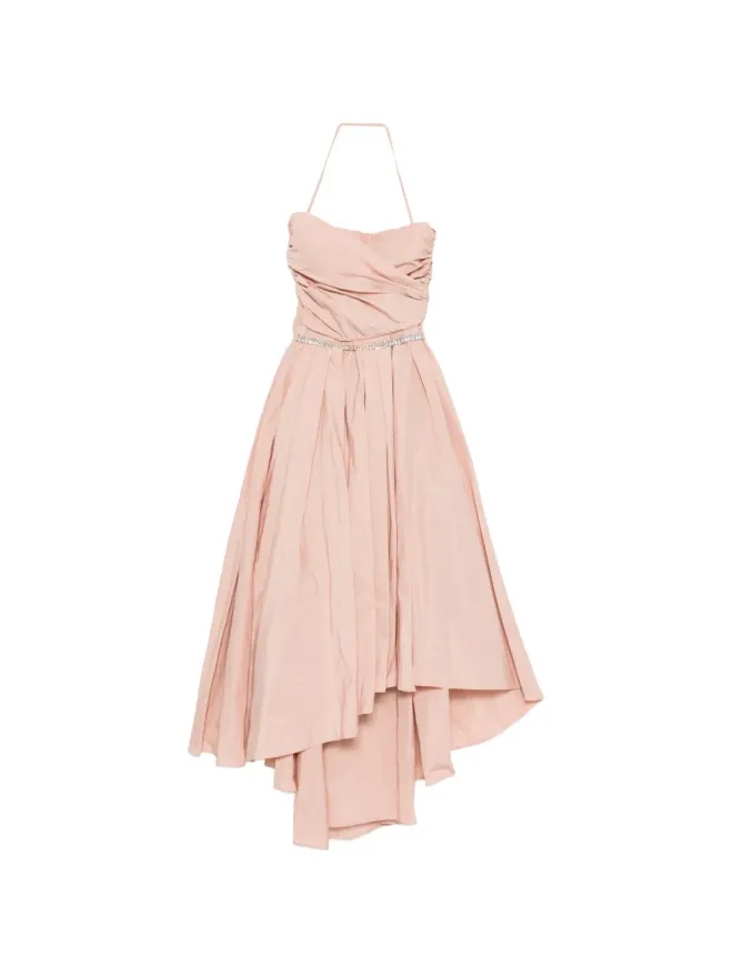 PINKO PINKO strapless ruched asymmetric midi dressの商品画像