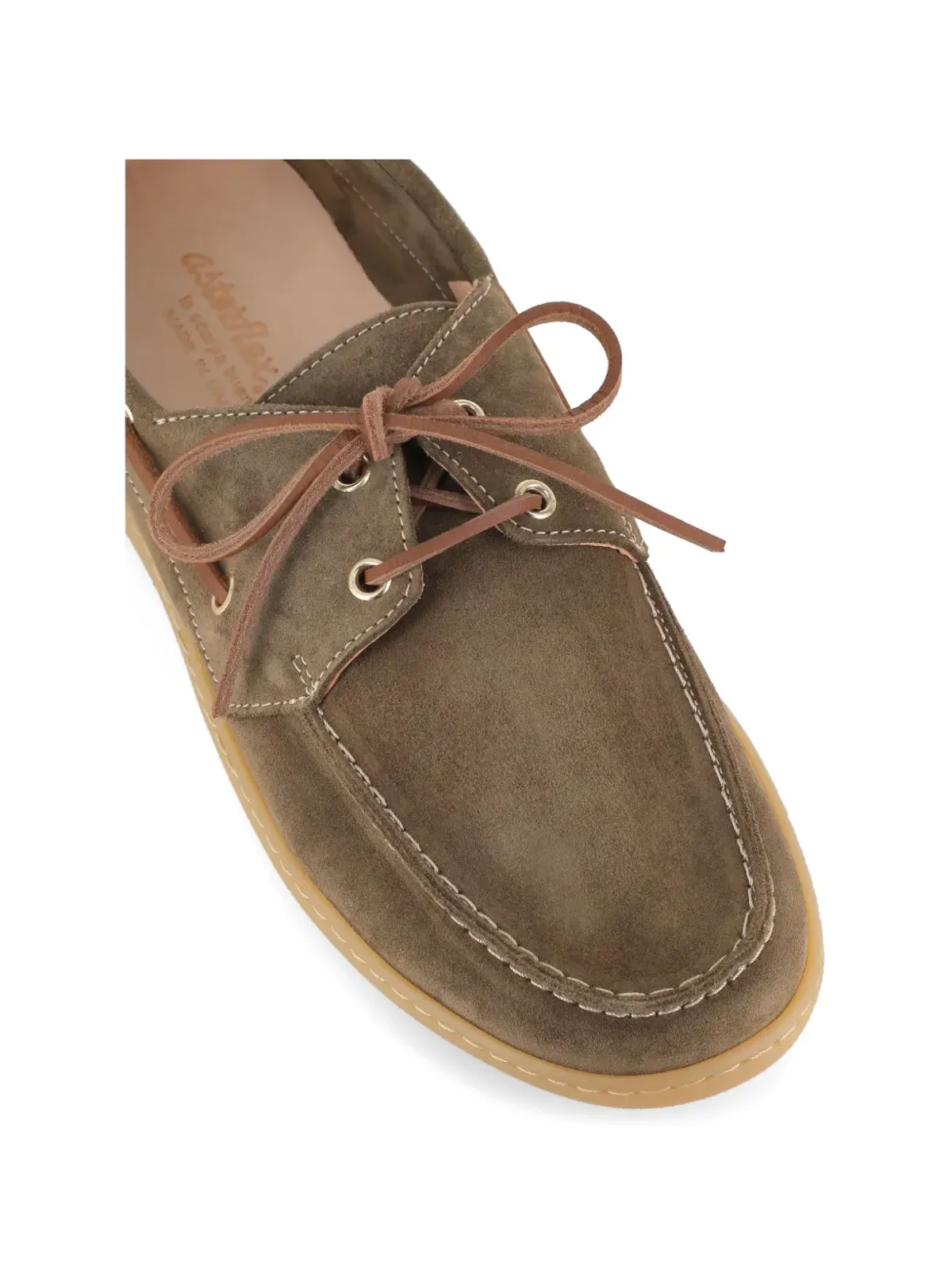 Astorflex Velaflex lace-up suede boat shoes - Brown - 画像5