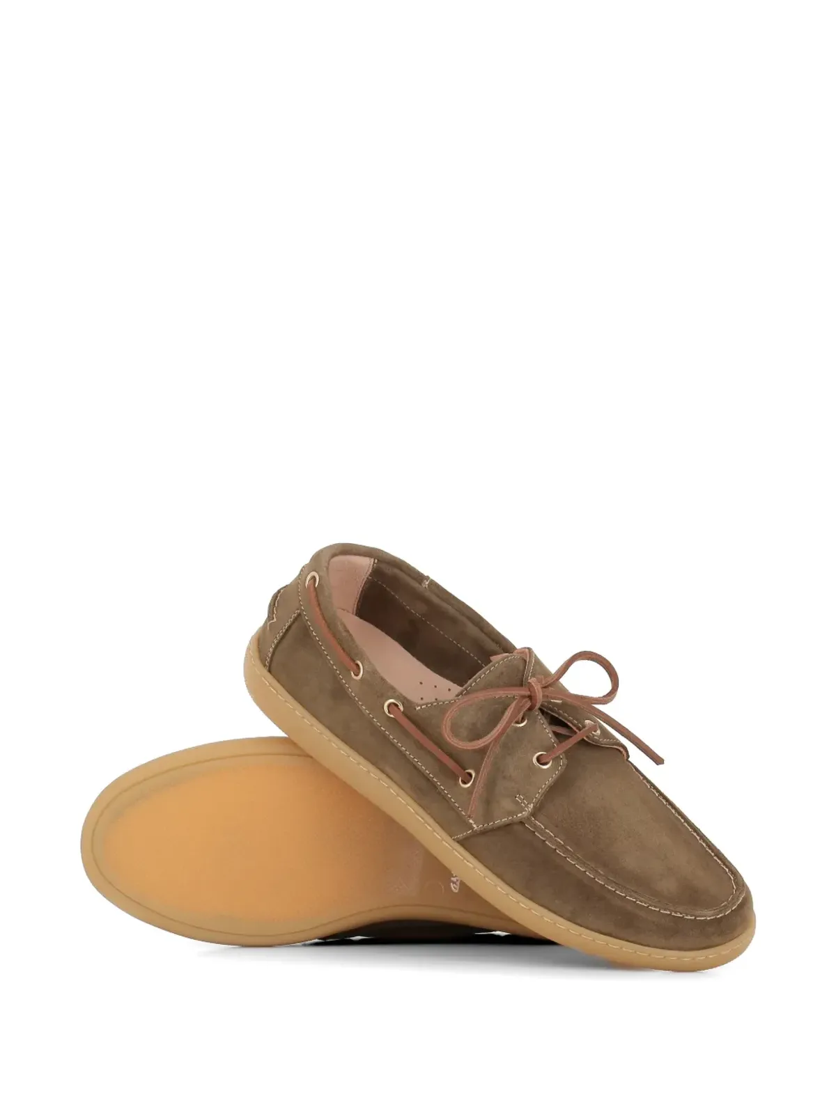 Astorflex Velaflex lace-up suede boat shoes - Brown - 画像4