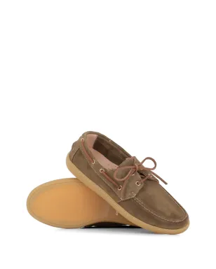 Astorflex Velaflex lace-up suede boat shoes - Brown - サムネイル4