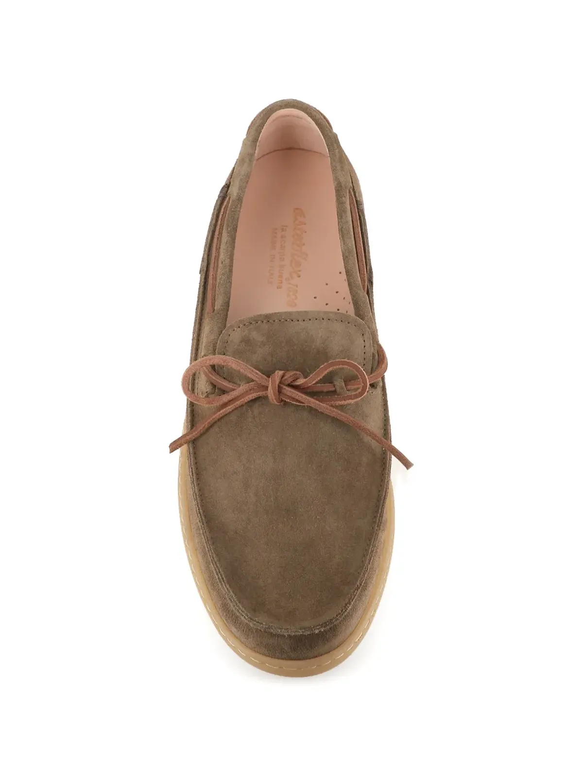 Astorflex Rivaflex tie-detail boat shoes - Brown - 画像3