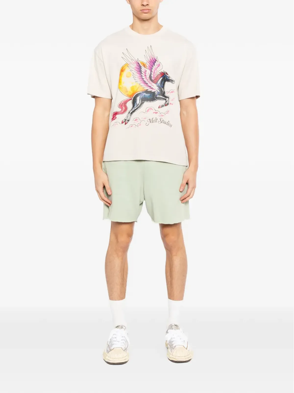 Melt ペガサス柄プリントTシャツ - 画像2