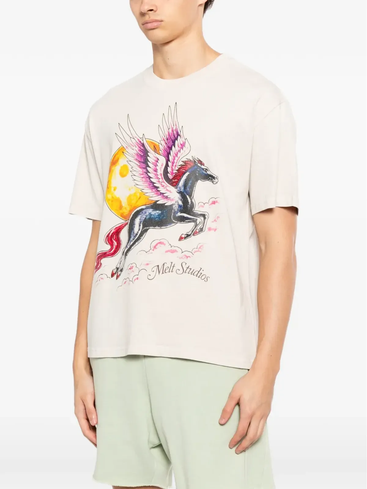 Melt ペガサス柄プリントTシャツ - 画像3