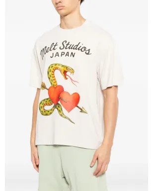 Melt 蛇柄プリントTシャツ - サムネイル3