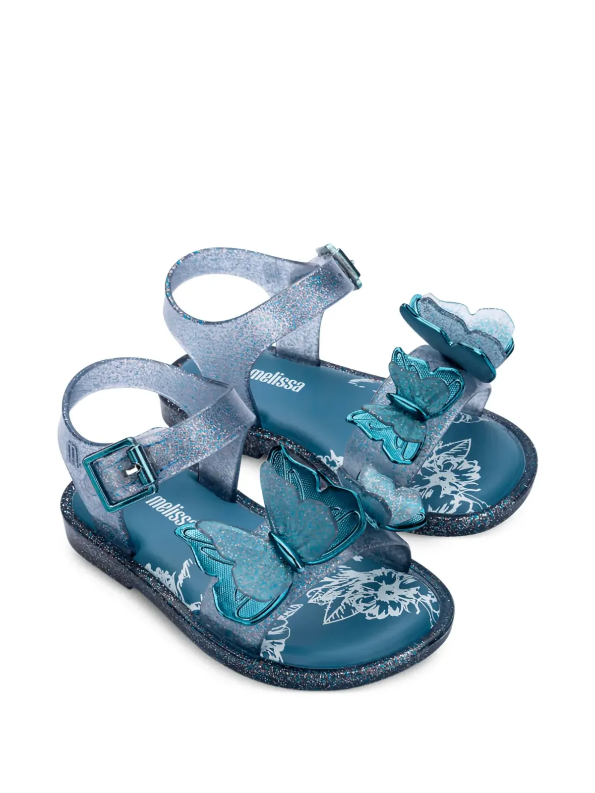 Mini Melissa Fly III グリッターサンダル - 画像3