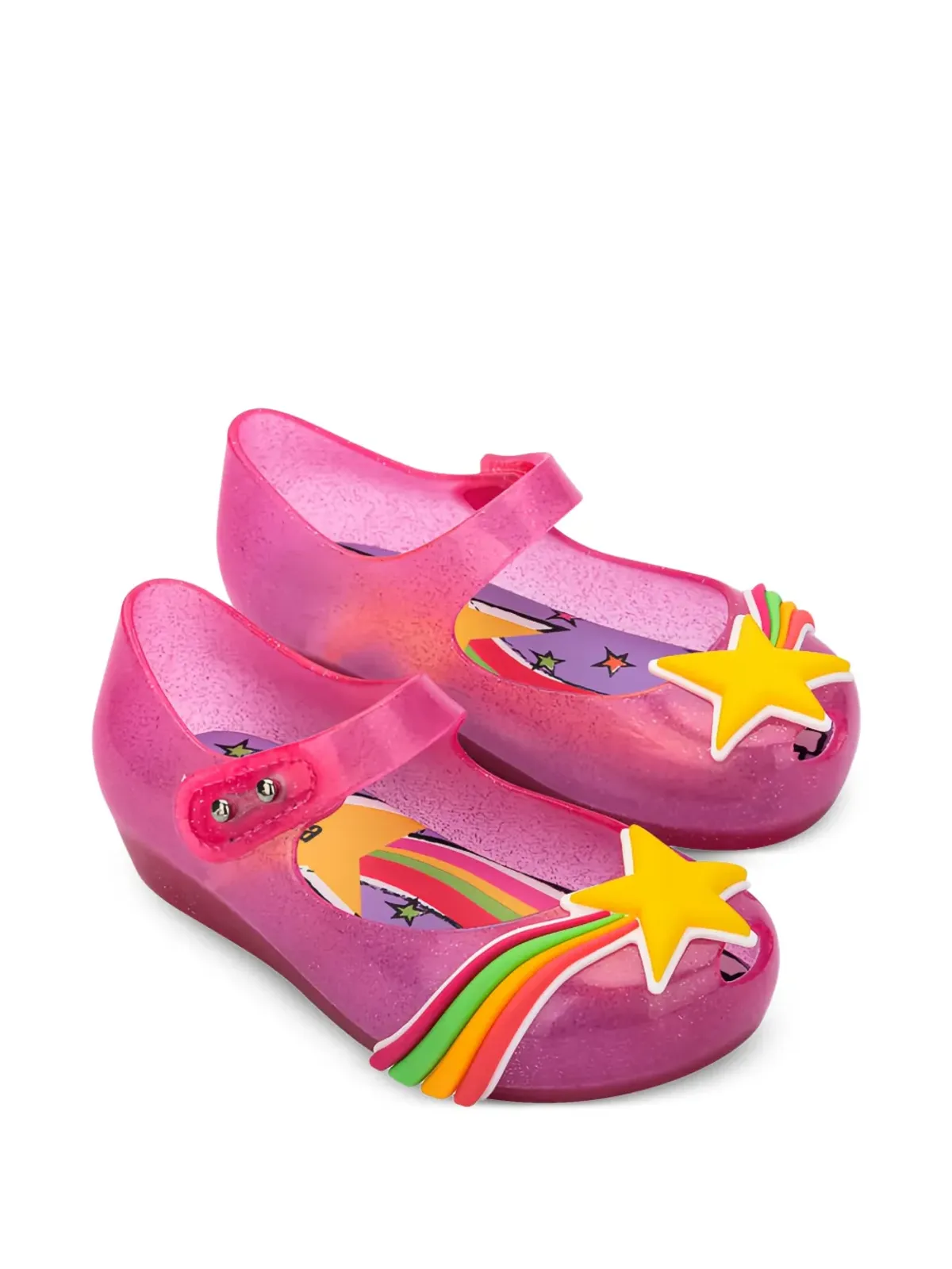 Mini Melissa ウルトラグリル グリッター バレエシューズ - Pink - 画像2