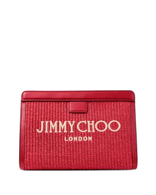 Jimmy Choo Avenue London ラフィア クラッチバッグ - サムネイル1
