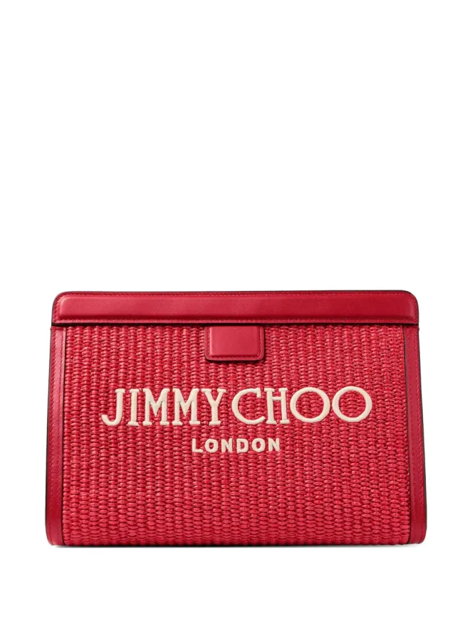 Jimmy Choo Jimmy Choo Avenue London ラフィア クラッチバッグの商品画像