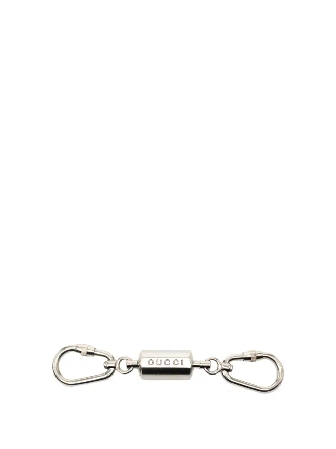Gucci Pre-Owned Gucci ビンテージ シルバープレート カラビナ キーチェーンの商品画像