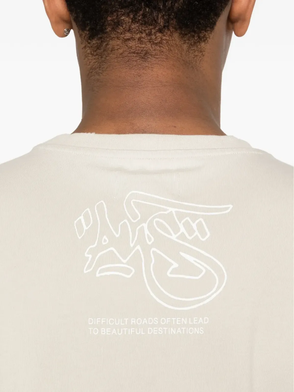 ALIS トーレイ クロップドプリント Tシャツ - ベージュ - 画像5