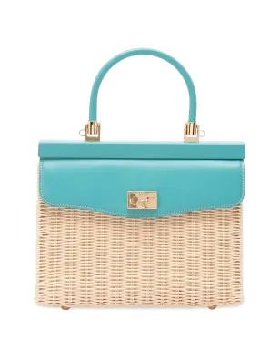 Rodo ミディアムウィッカー トップハンドル ショルダーバッグ - Neutrals - サムネイル1
