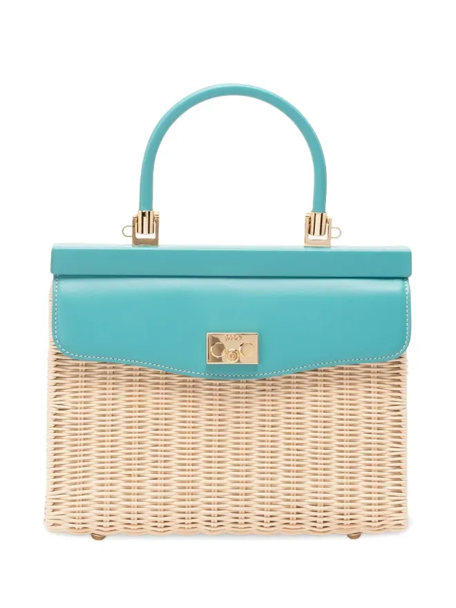 Rodo Rodo ミディアムウィッカー トップハンドル ショルダーバッグ - Neutralsの商品画像